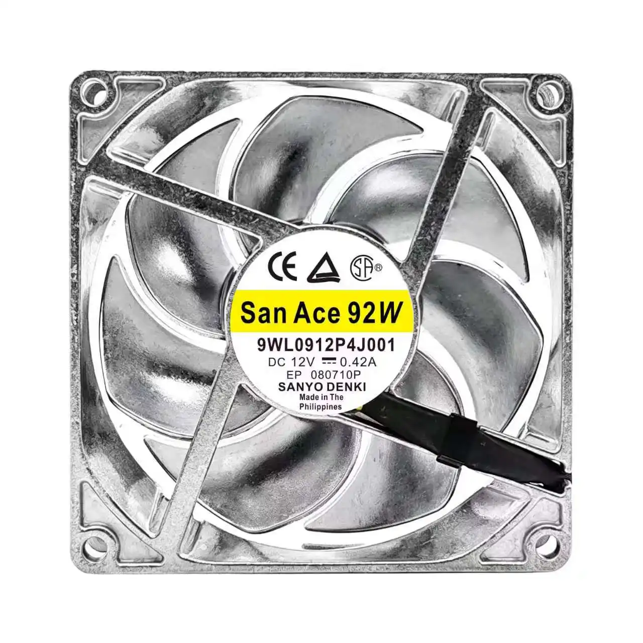 For San Ace 92W 9WL0912P4J001 92mm Fan DC 12V 0.42A Server Cooling Fan Waterproof High Airflow Industrial Axial Cooler