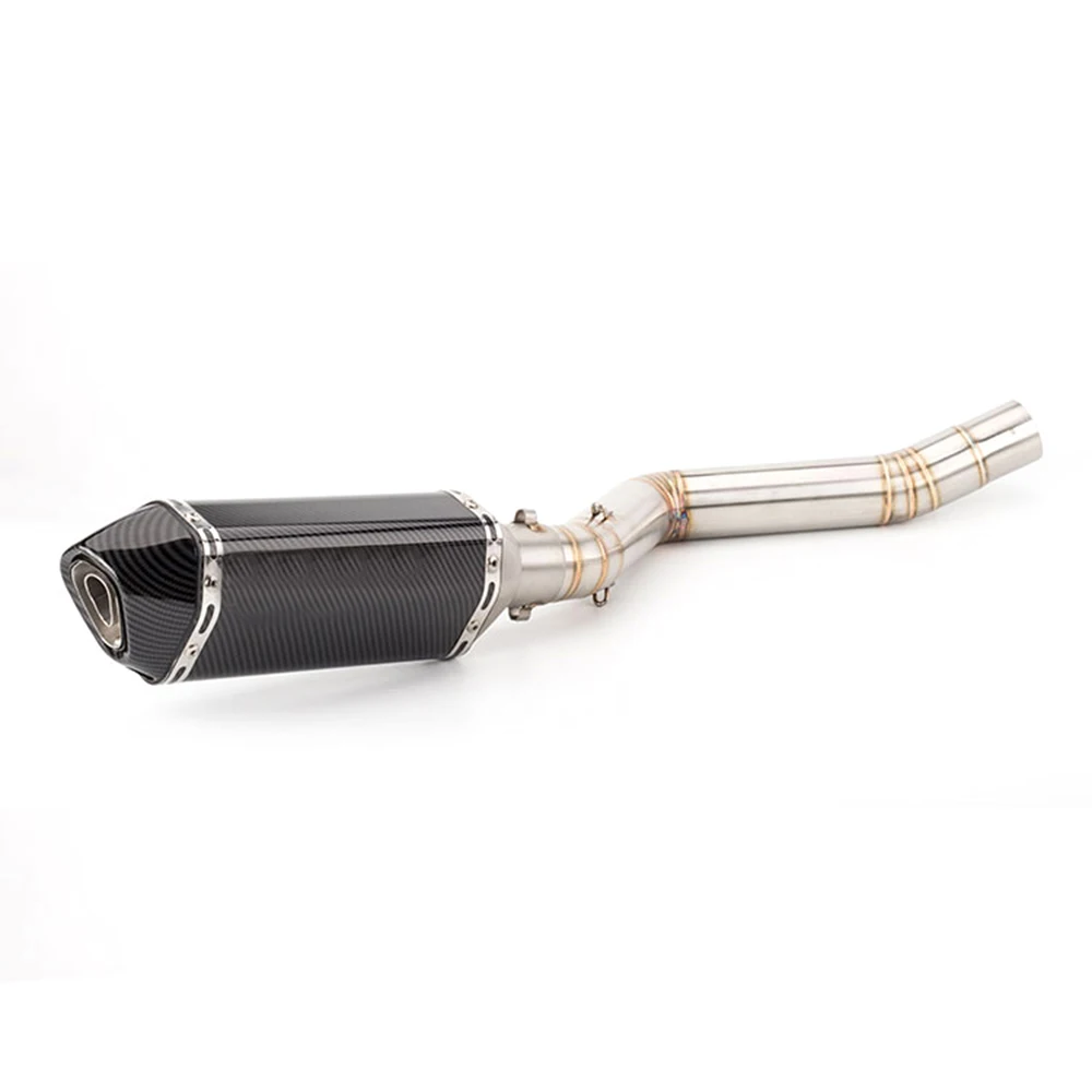 

For Benelli TRK502 TRK 502 Modified System Motorcycle Exhaust Mid Pipe Connect Carbon Fiber Muffler DB Killer Escape Moto