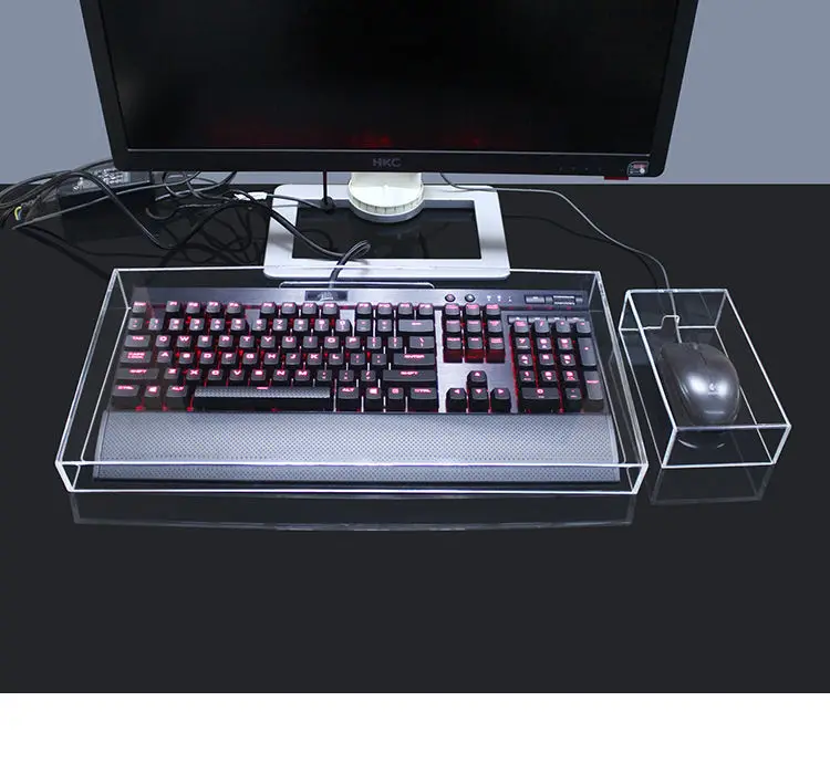 Keyboard Dust Proof Cover New Acrylic Capacitive For Mechanical Gaming Keyboard 104 Keys Mouse Protection Transparent Cover