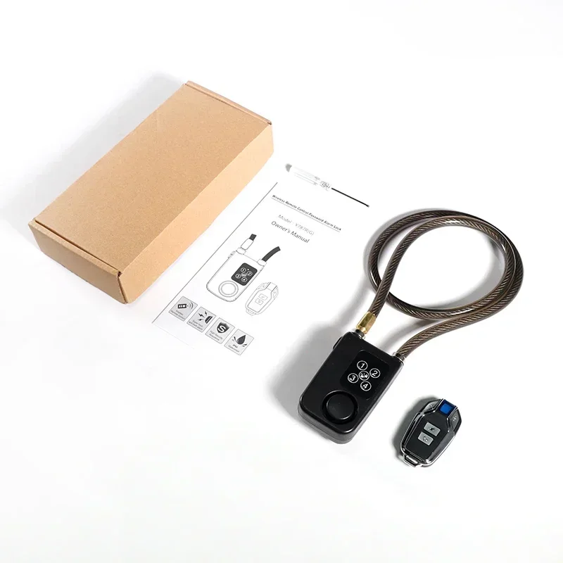 Original brand new！High Quality Four-digit Passwords APP Control Blue Electric Lock Smart Alarm Lock for Bike Scooter