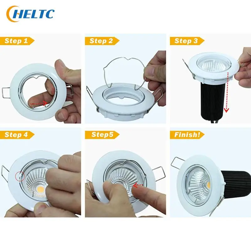 Light Cup Bracket Card Ring , Manufacturer 55mm 48mm LAMP RETAINING SPRING CLIP RING MR16 GU10 SPOT LIGHT DOWNLIGHT Accessories