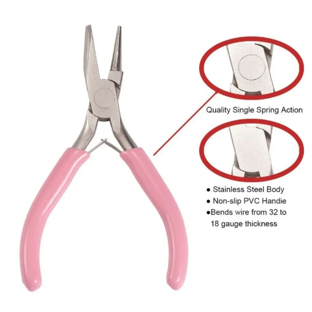 

Ergonomic Handle Mini Wire Winding Pliers High Carbon Steel Professional Wire Bending Pliers Durable Good Rebound Performance