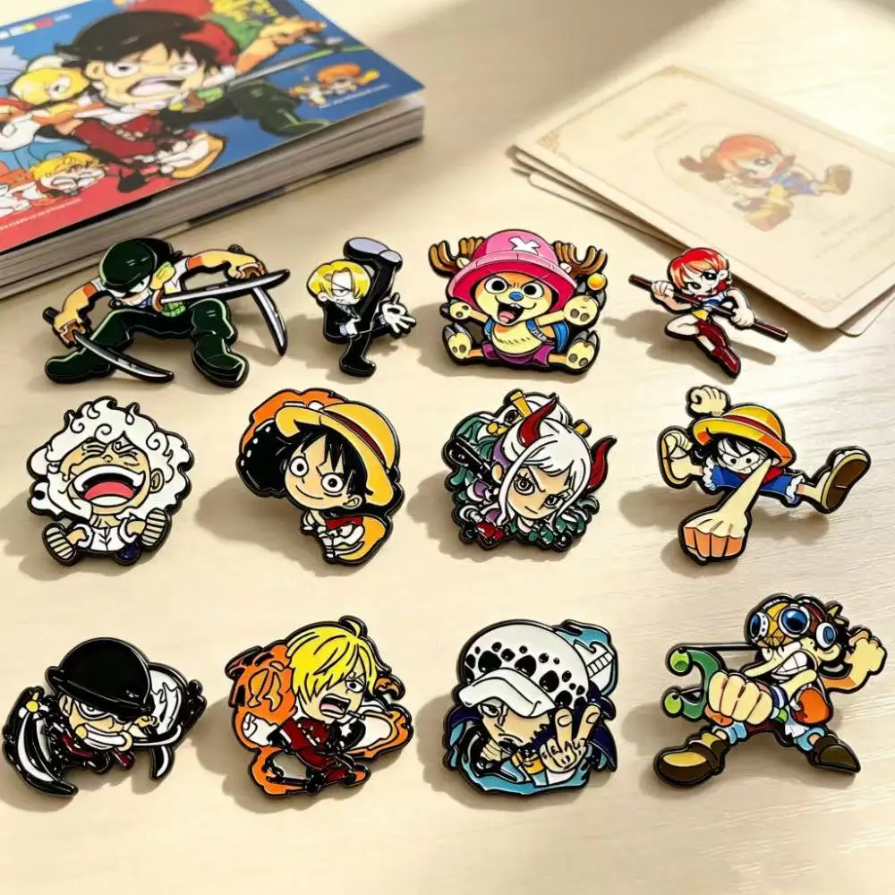 12Pcs Cartoon Enamel Pin Brooch Set, Cute Metal Badges, Holiday Gift for Bag Clothes, Christmas & Black Friday