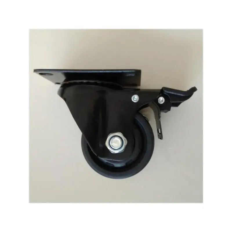 1 Pcs 2.5-inch Low Gravity Nylon Wheel Medium And Heavy Industrial Universal Brake Machine  Bearing Caster