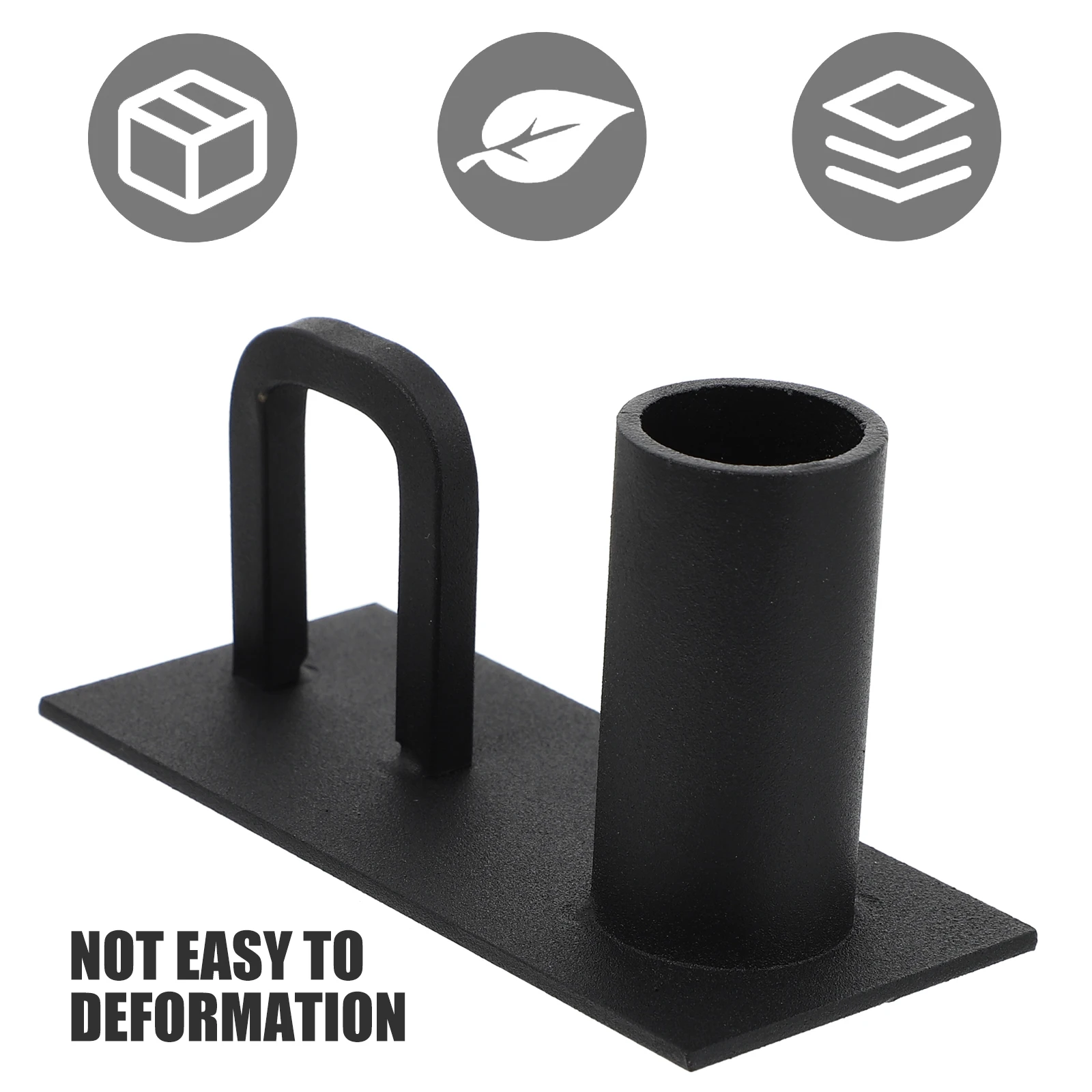 

2Pcs Long Holders Iron Art Candlesticks Portable Metal Shelf Decorative Candlesticks for Wedding Aromatherapy Spa