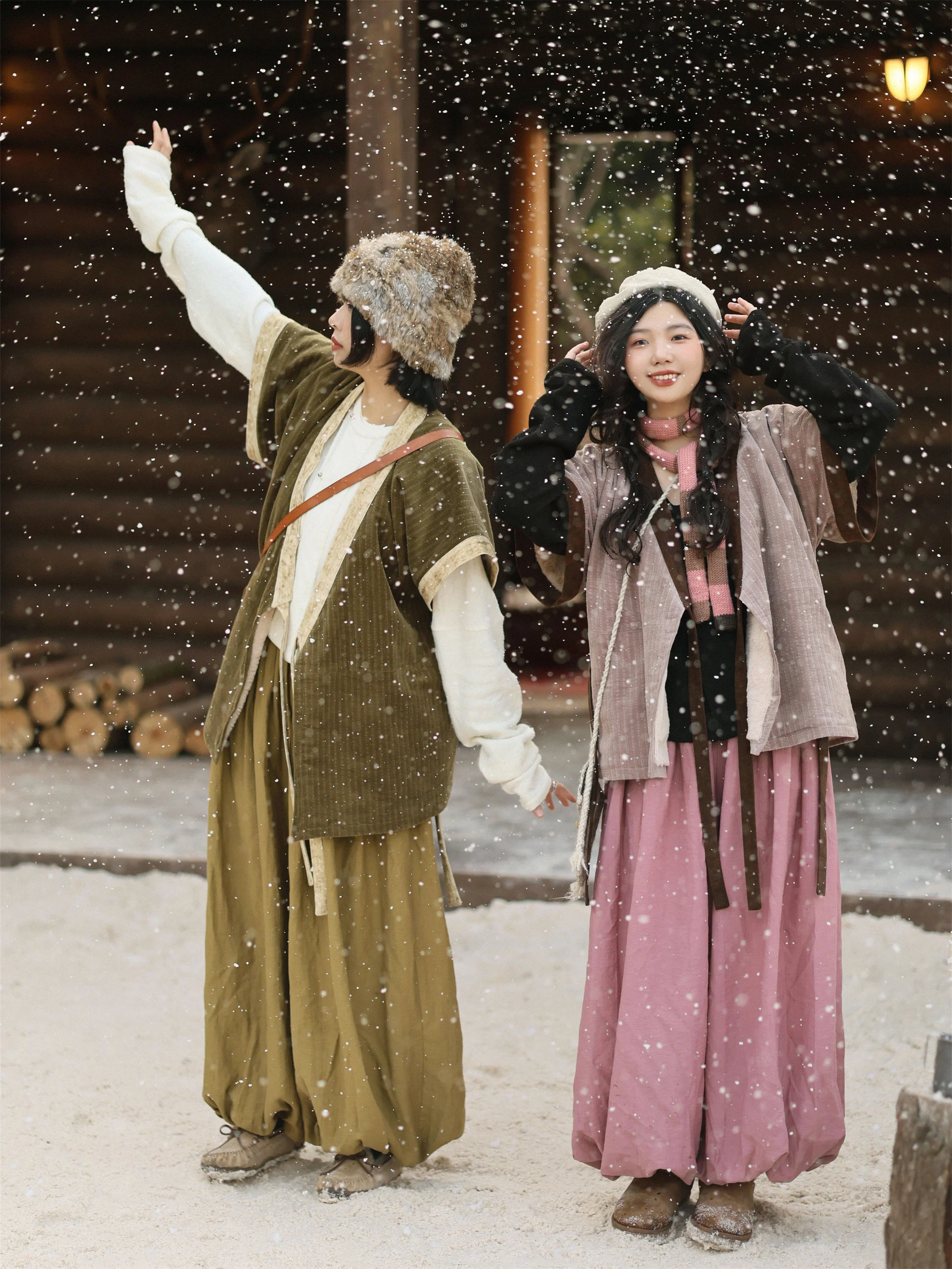 

Теплый костюм Fce Lined Tang f Sve от LuZhouJi Hanfu Верхняя одежда Многослойная повседневная одежда Sweet And Savvy Женская одежда