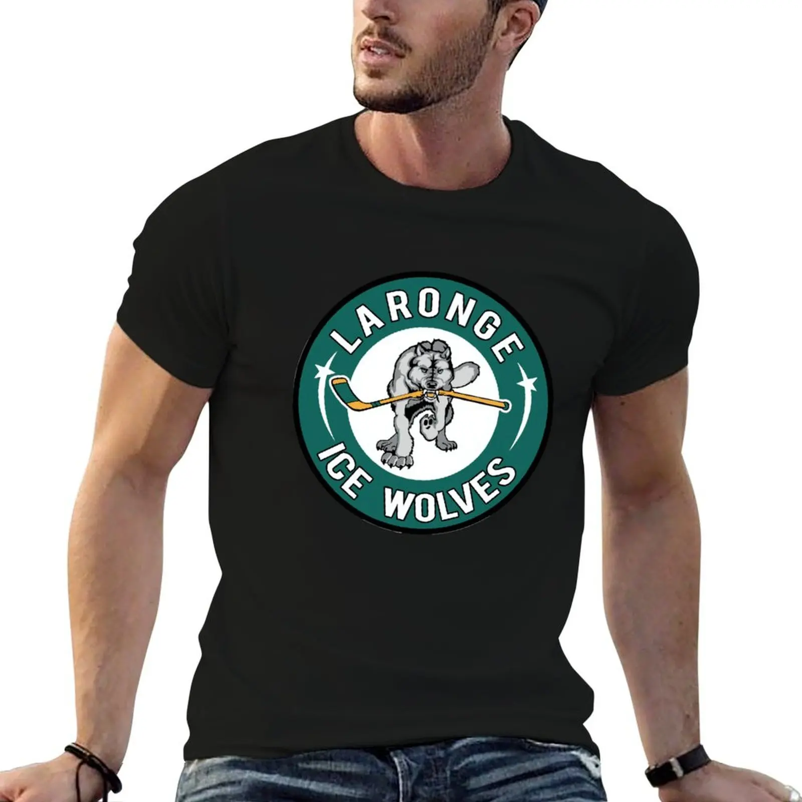 

La Ronge Ice Wolves T-Shirt man tshirt funny t shirts man t shirts for man cotton funny T-Shirt