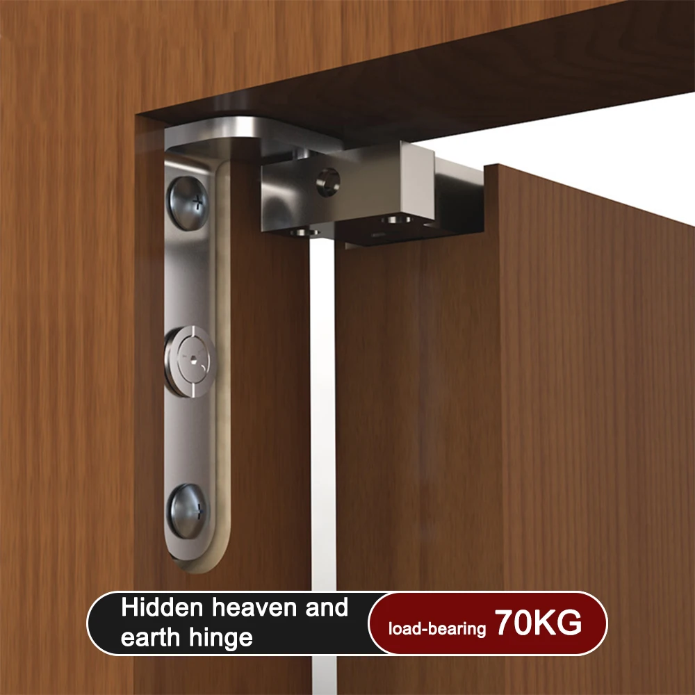 

2-piece Set Adjustable Furniture Hinges Concealed 3D Heavy Duty For Room Doors Wooden Doors Flush Doors Top Bottom Pivots