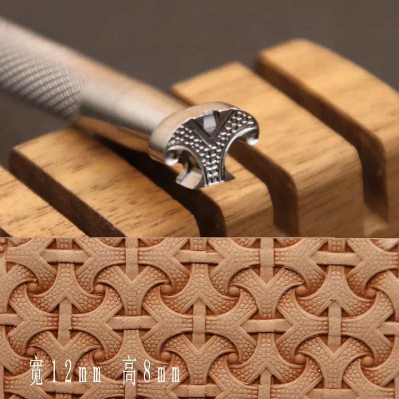 

Leather Carving Stamps Armor Pattern 304 Stainless Steel Puncher Logo Stamp Metal Stamping Craft Tools 12x8mm