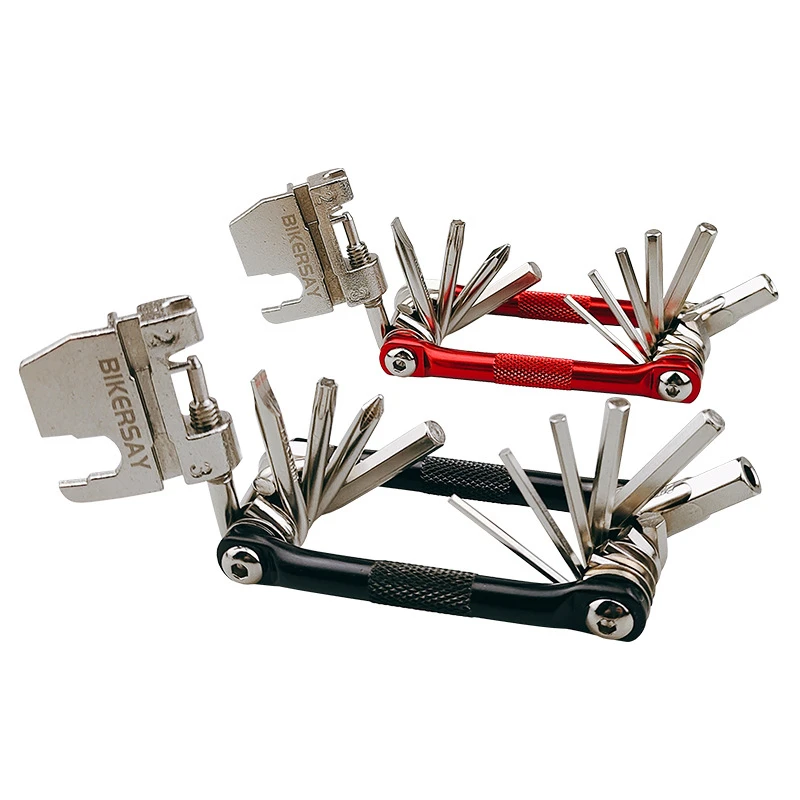 Multifunction 17 In 1 Bicycle Repairing Set Bike Repair Tool Kit Wrench Screwdriver Chain Hex Spoke Wrench Mountain G361