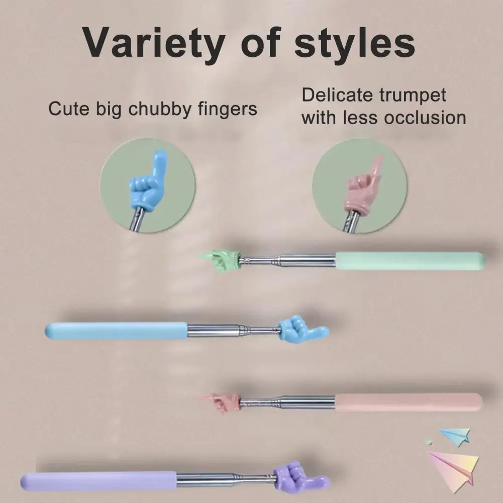 Puntero retráctil para profesores, puntero telescópico de acero inoxidable, suministros escolares, guía de lectura