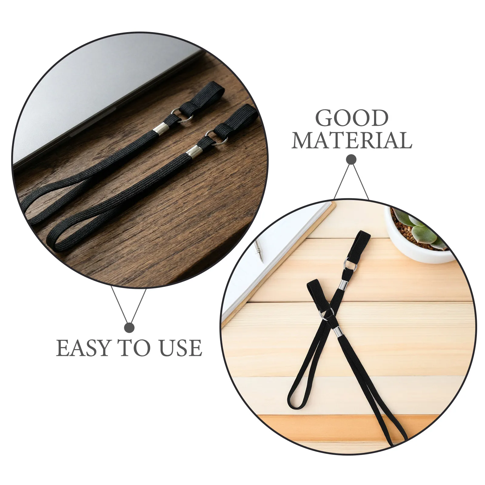 2Pcs Trekking Pole Wrist Strap Adjustable Nylon Anti-Lost Lanyard Walking Cane Strap Replacement Accessories Anti-Lost Lanyard
