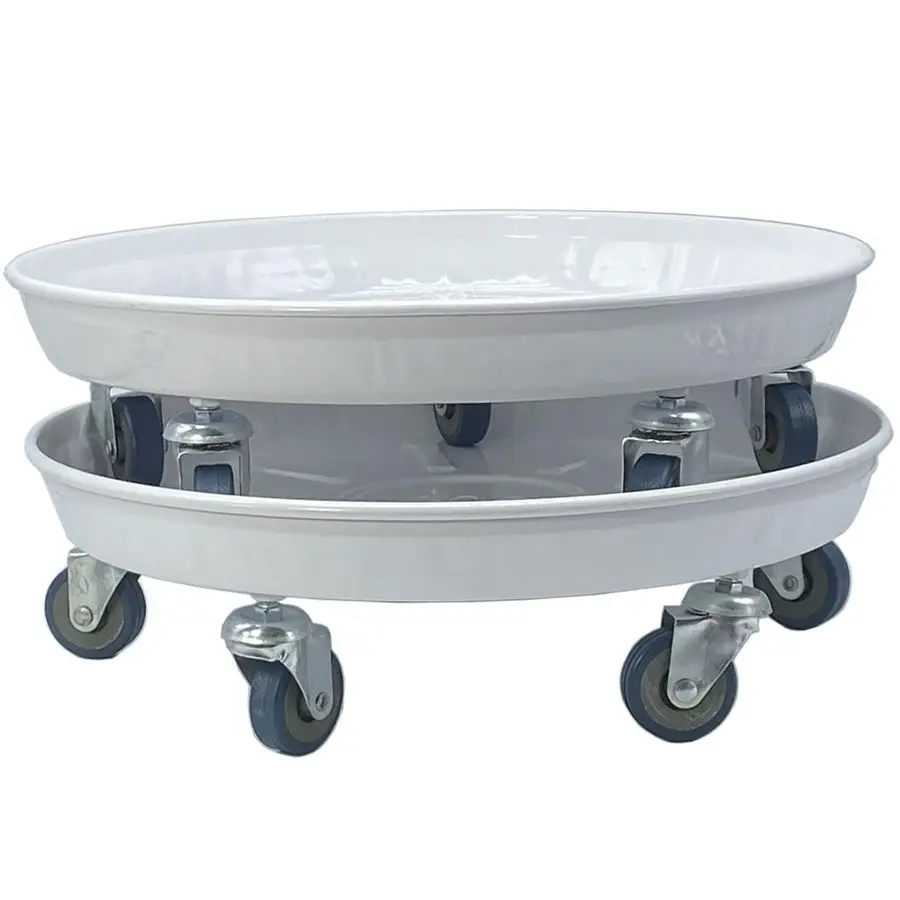 

Подставка для растений на колесах, сверхбольшая, усиленная, металлическая, для сада, для цветочных горшков и поддонов