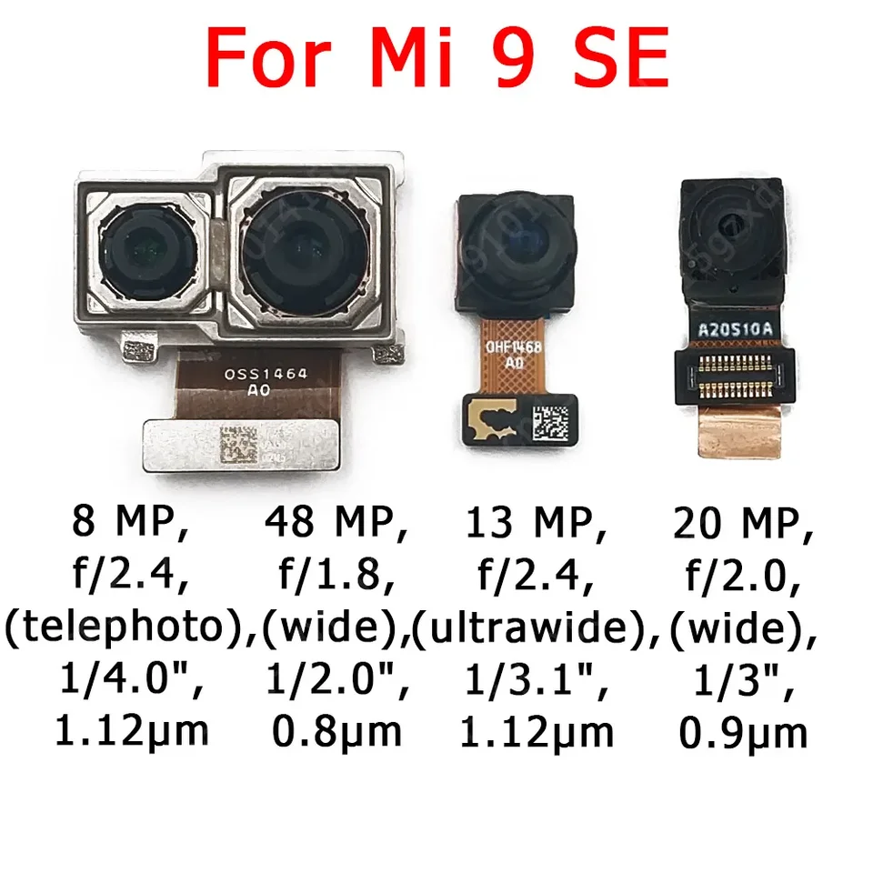 Front and Rear Back Camera For Xiaomi Mi 9 Mi9 SE Lite 9SE Main