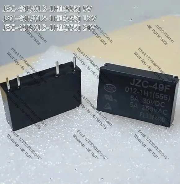 

Новое реле JZC-49F-005-1H1 5 В постоянного тока JZC-49F-012-1H1 12 В постоянного тока JZC-49F-024-1H1 24 В постоянного тока JZC 49F 012 1H1 12 В 24 В 5A 4 контакта