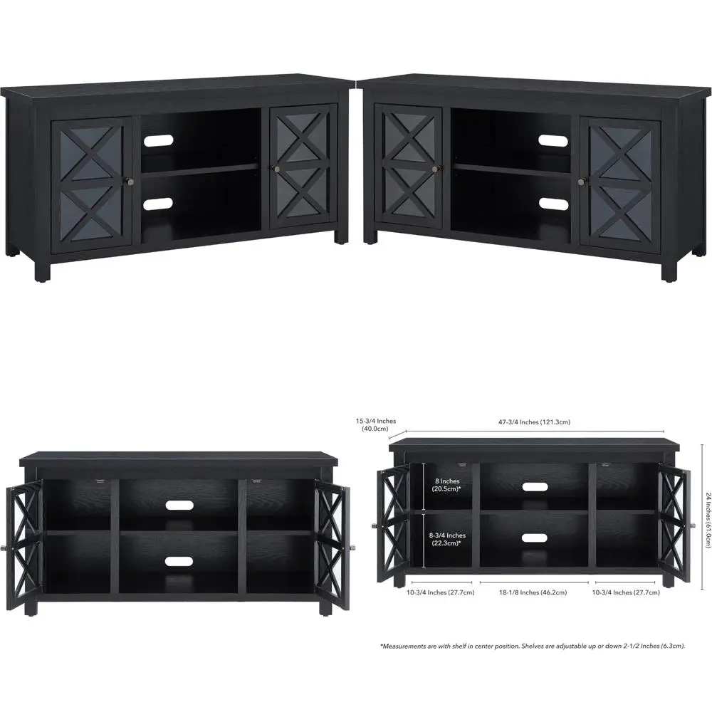 henn&hart rectangular tv stand for tv's up to 55