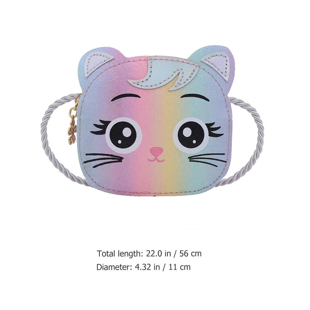 

Cat Shape Kids Crossbody Bag Adorable Mini Shoulder Purse Large Capacity Toddler Purse Girls Bag Birthday Gift