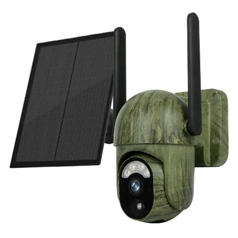 

ABZZ-4MP 4G Solar Security Camera Wifi Human/Animal Detection 2-Way Talk IP66 Waterproof Wildlife Camera (A)