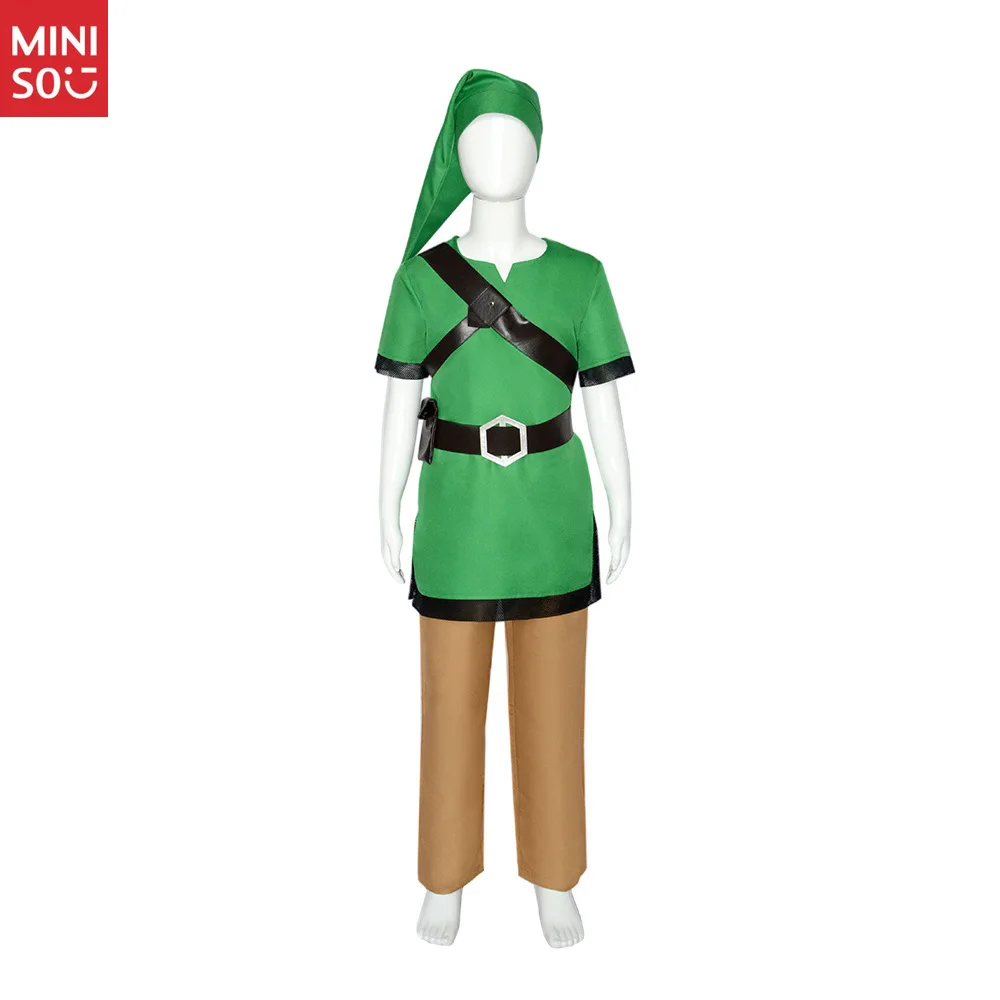 Miniso Zelda Skyward Sword Cosplay، مجموعة تونيك نفس لعبة الارتباط