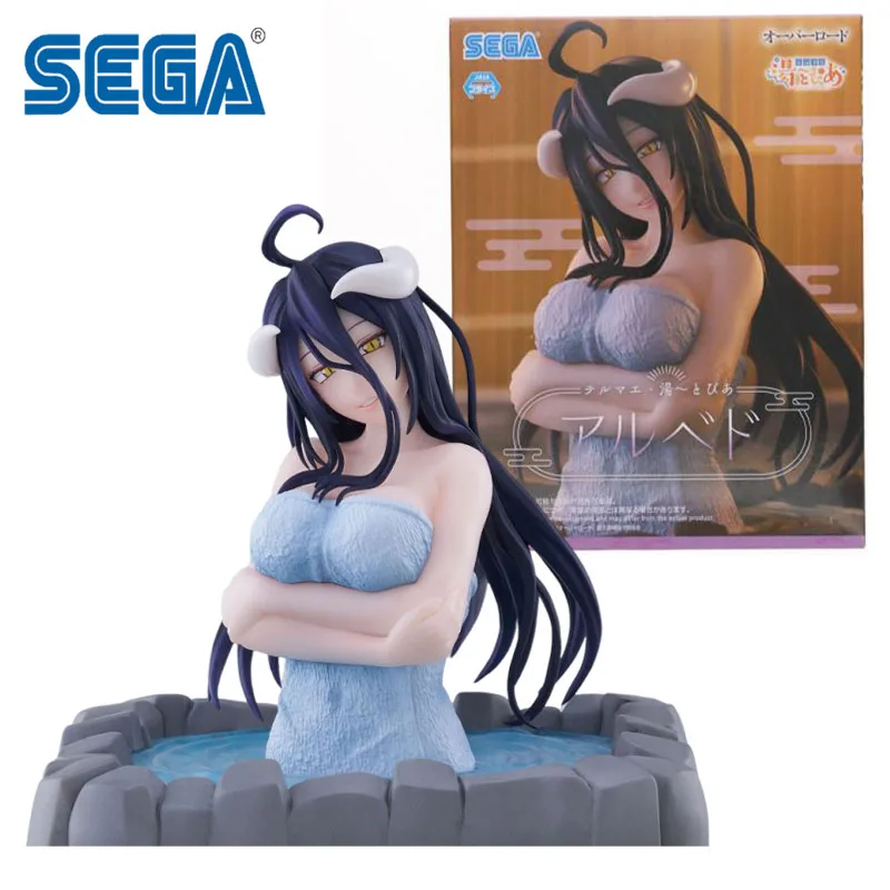 In Stock Original SEGA OVERLORD Hot Spring Park ALBEDO PVC 14CM Anime Action Figures Model Collection Toy