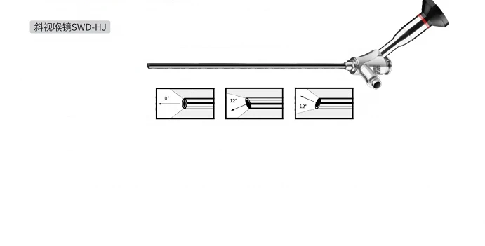 Strabismu Laryngoscope Ultra wide angle Rigid Endoscope 0degree 12degree opposite direction  stainless steel