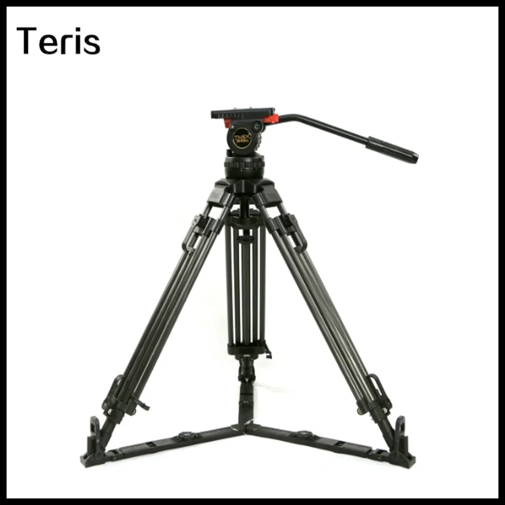 

Teris TS100AL,TS100CF,TS100CF-Q Camera Tripod Fluid Head & Tripod Kit Professional Camera Tripod Stand Holder for DSLR Camera