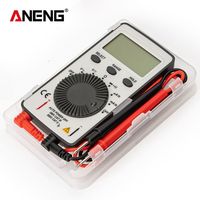 ANENG AN101 Mini digital multimeter multimetro tester DC/AC Voltage Current lcr meter pocket professional testers with Test Lead