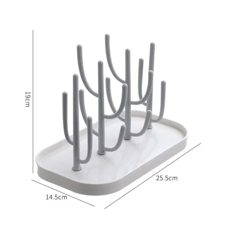 Stendino per tazze per bambini Scolapiatti per bottiglie di latte per biberon Dispenser per asciugatura Asciugatrice per biberon Scolapiatti Porta ciuccio per capezzoli