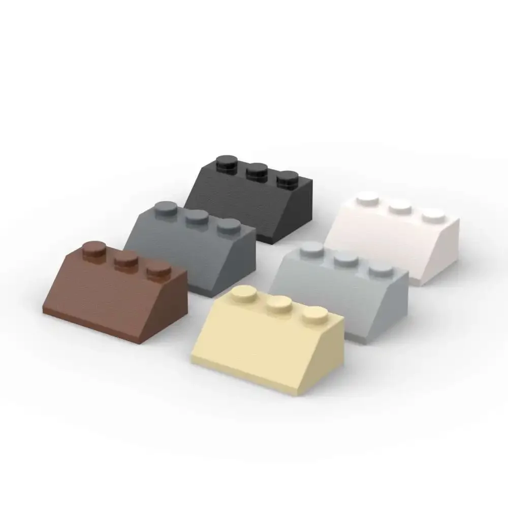 MOC 10 STKS Compatibel High-Tech 2x3 3038 Helling 45 Bouwstenen Kit Huis Kasteel Vervangbare Deeltje Baksteen Speelgoed Vakantie Geschenken