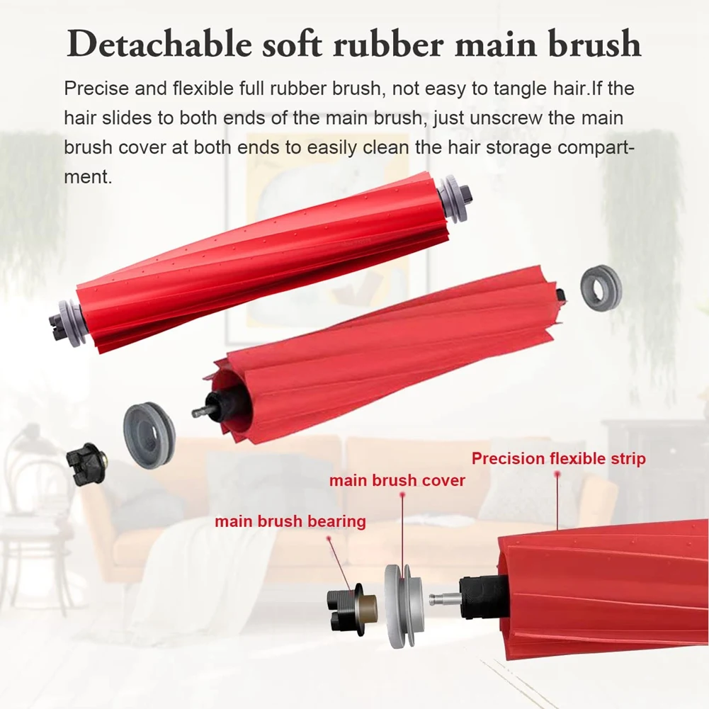 Substituição principal escova lateral filtro hepa compatível para roborock s7 t7s t7 plus g10 aspirador de pó acessórios