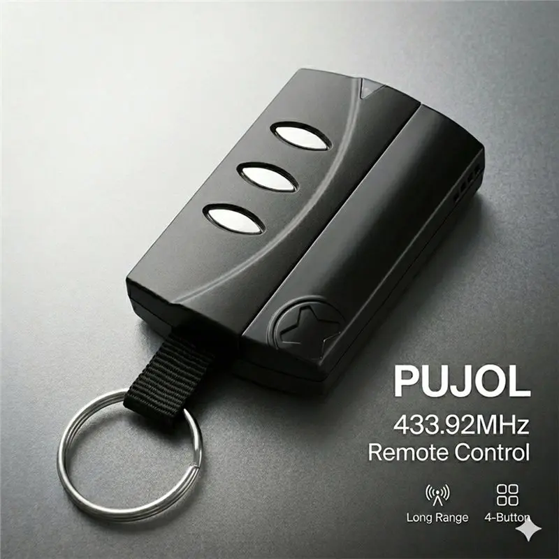 A92Z For PUJOL VARIO Garage Door Remote 433Mhz Rolling Code Key Fob Automatic Gate Openers