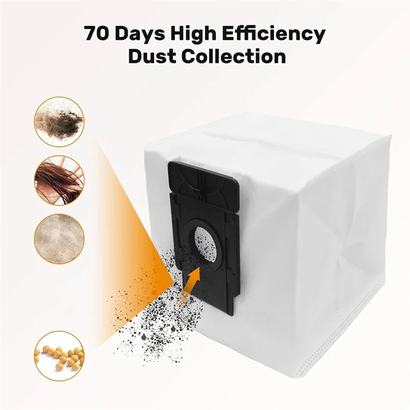 

17PCS For TP-Link Tapo RV30 Plus / Tapo RV10 Plus Vacuum Cleaner Parts Main Side Brush Filters Mop Cloth Dust Bags-A68E