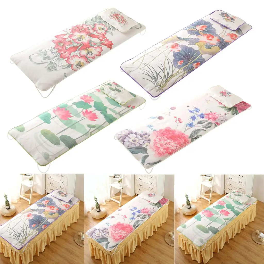 

Cooling Beauty Bed Pad, Salon SPA Massage Ice Silk Mat, Cooling Mattress with Pillowcase