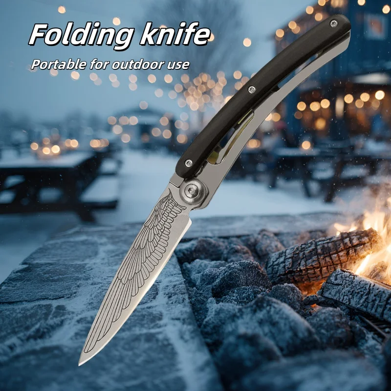 

Профессиональный портативный складной карманный нож, брелок-подвеска с лезвием из нержавеющей стали, нож для путешествий и фруктов, инструмент для кемпинга на открытом воздухе