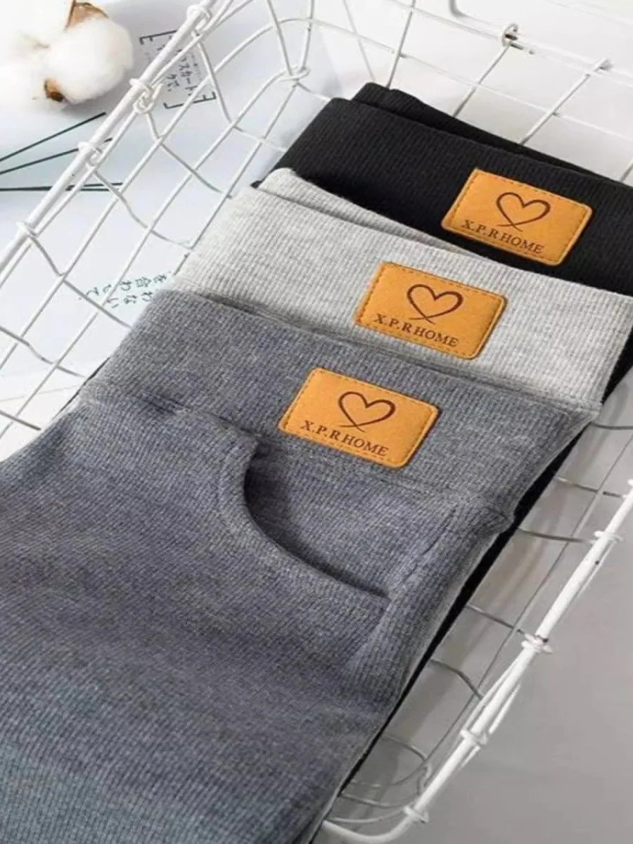 

ey arkskin Women's Leggings Spring Autumn Outdoor Wear Elastic plus Size Fitn Yoga Sports Bot mid Waist Nine Points