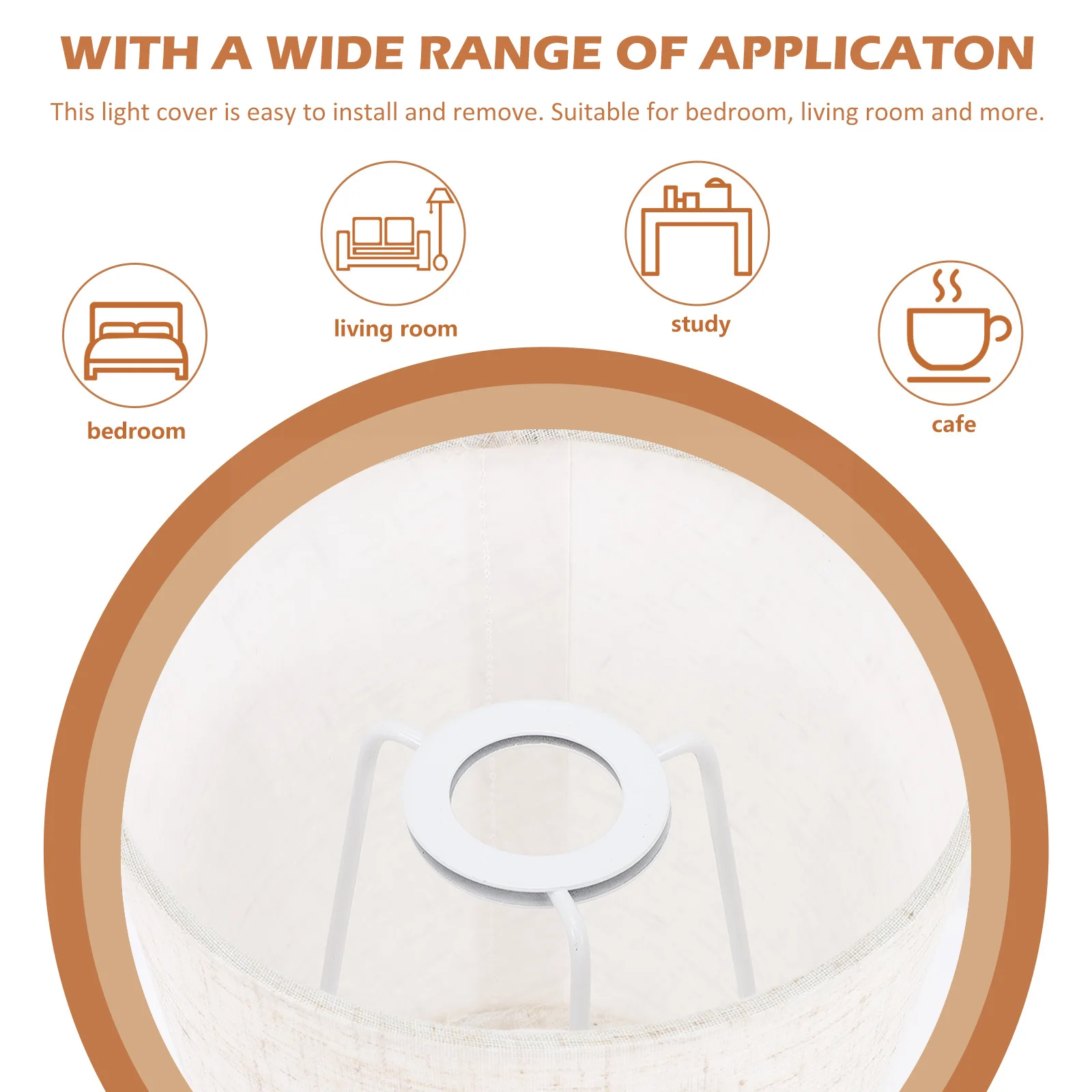 

Fabric Cloth Lampshade Durable Soft Light Cover for Desktop Table Bedside Lamp Home Bedroom Living Room Lamp Shades