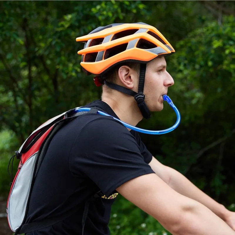 Mochila Hidratação com Bexiga de Água 2L, Mochila Caminhada Leve, Homens e Mulheres Esportes Ciclismo e Escalada Bolsa, Novo