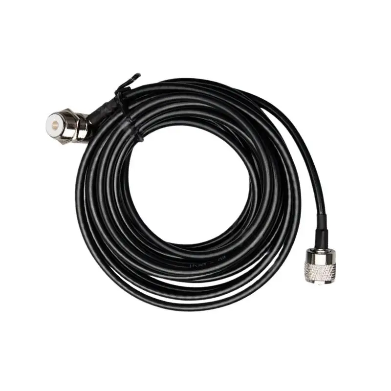 Cabo de montagem de extensão rg58 de 5m pl259 uhf para so239, ideal para antena de rádio de carro móvel, para kenwood yaesu icom TM-261