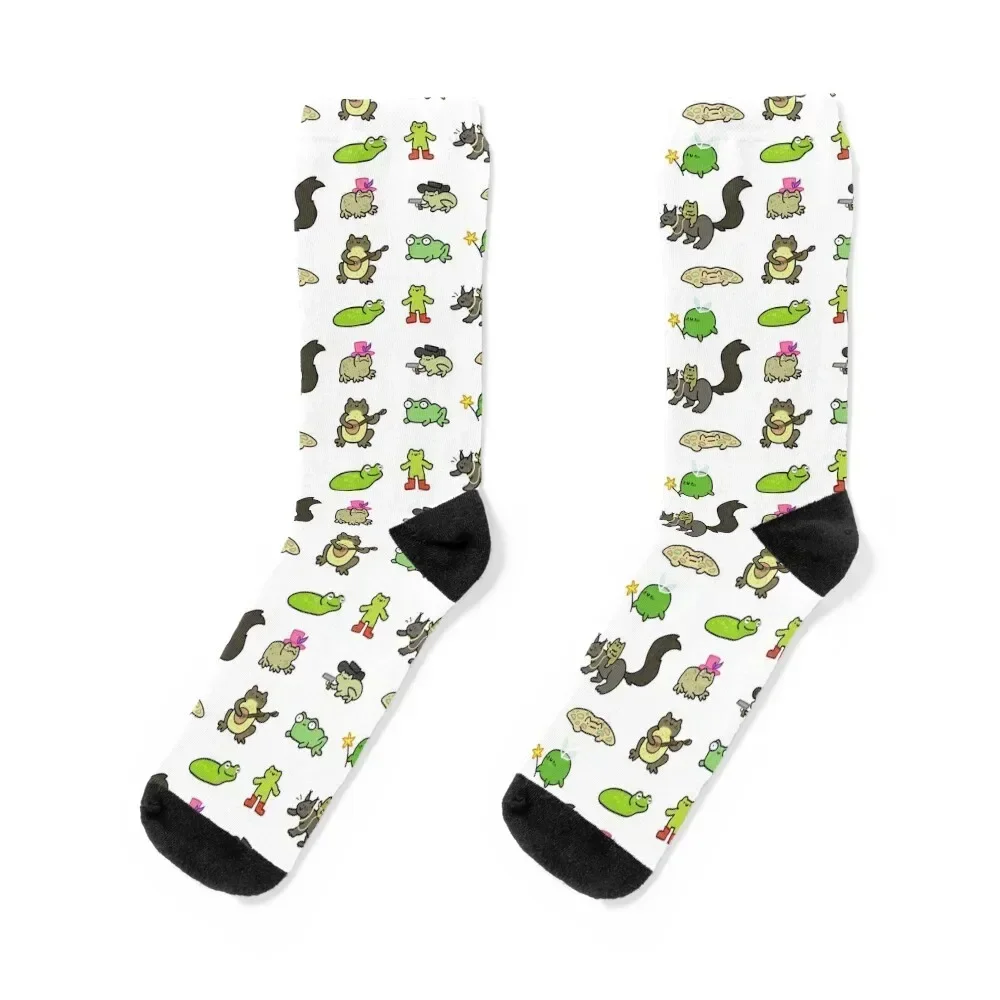 

froggies mix Socks fashionable hip hop Lots soccer anti-slip Men's Socks Women's