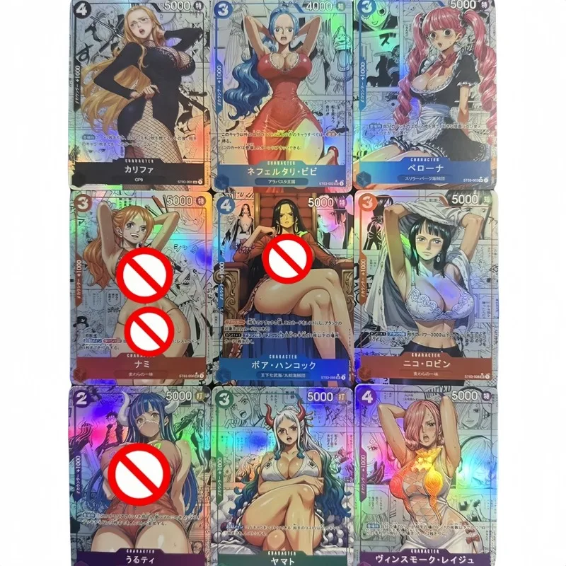 

Opcg One Piece DIY Comic Series Nami Nico Robin Самодельная карта Uta Boa Hancock Коллекция мультфильмов Игрушка в подарок