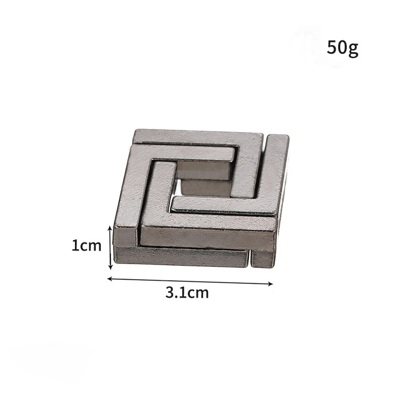 Lock Puzzles Classic IQ Metal Brain teaser Magic Baffling Puzzles Game Toys For Children Adults Funny Gifts Metal Puzzle