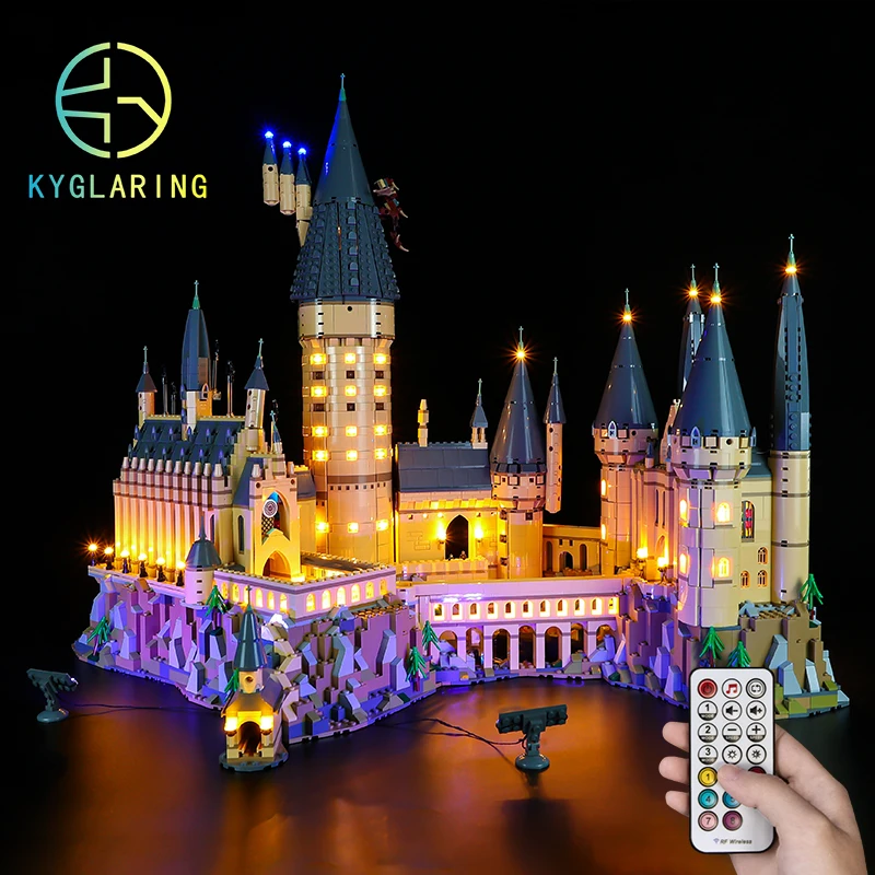 Kyglaring Led Lighting Set DIY Toys (RC&RC sound Version) For 71043 Castle (Not Included Building Blocks)