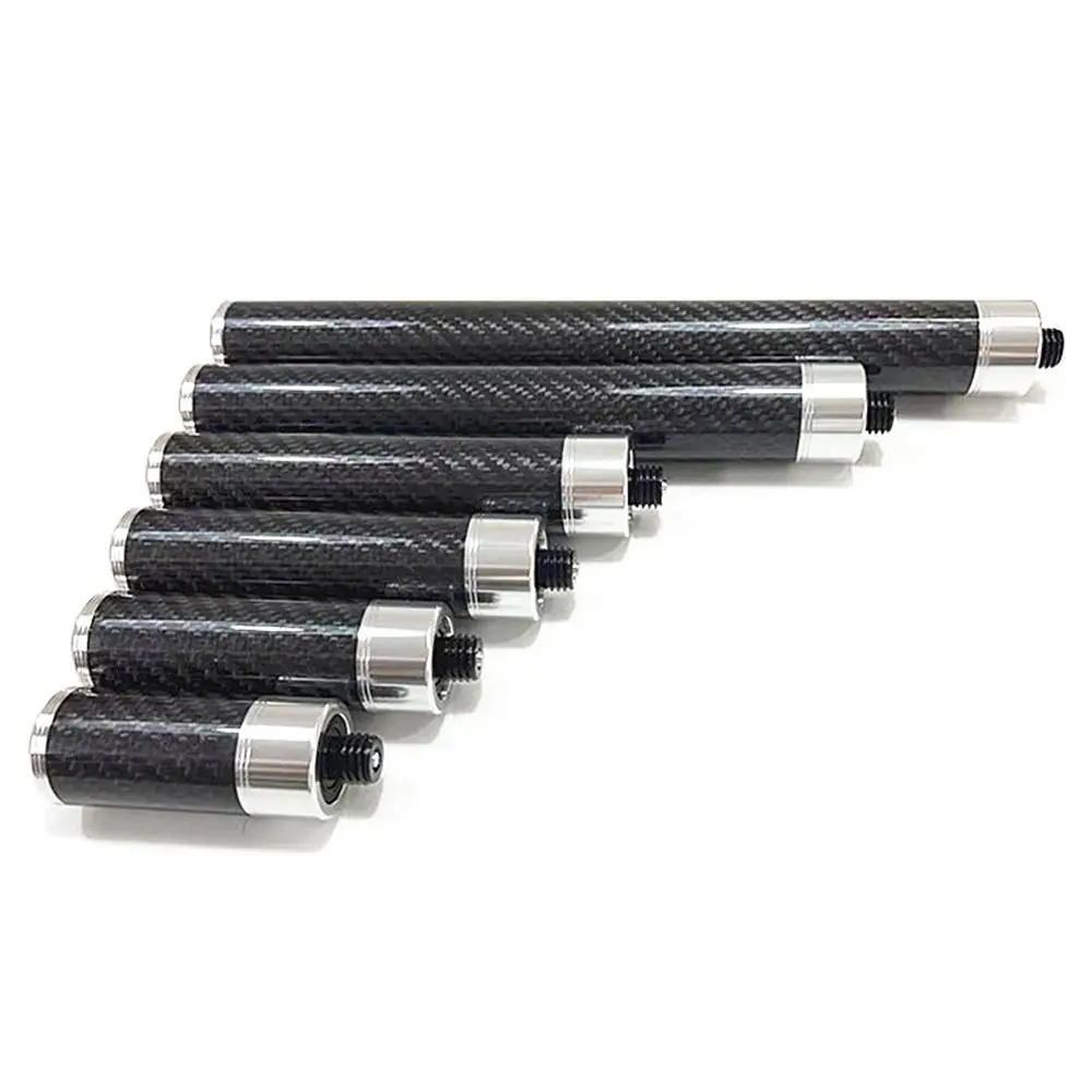 1Pcs Enthusiast Athlete Beginners Snooker Cue Extension Lightweight Replacement Connect Shaft Stick Extender Carbon Fiber