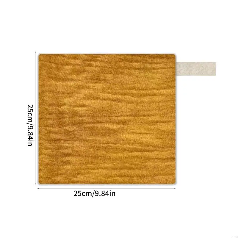 Corb 5pcs paños burp algodón transpirable toalla baño para bebés algodón algodón 25x25cm