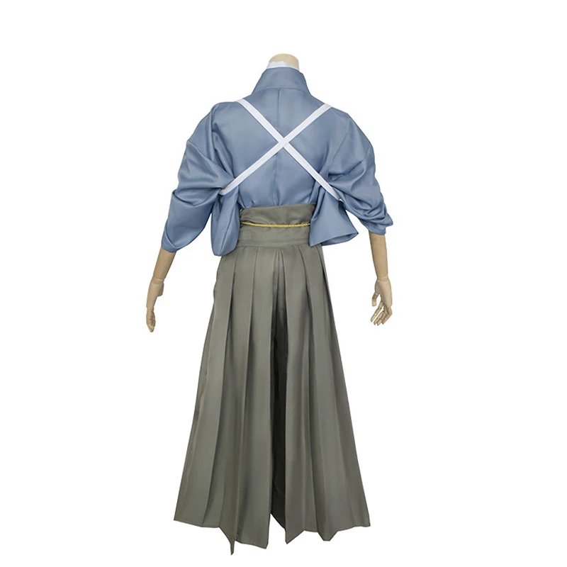 Genshin Impact Kamisato Ayato Cosplay Costume Halloween Party Women Men Kendo Kendougi Hakama Kimono Game Anime Wig Full Outfit