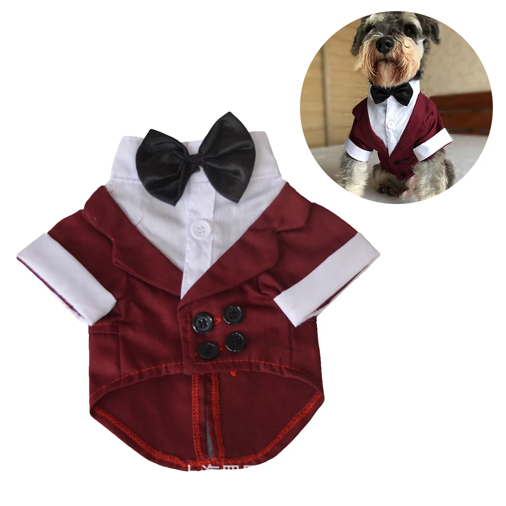 

Pet Dog Suit Cute Puppy Tuxedo Wedding Dress Costume for Special Occasion Party Halloween Pet Clothes Dog Apparel