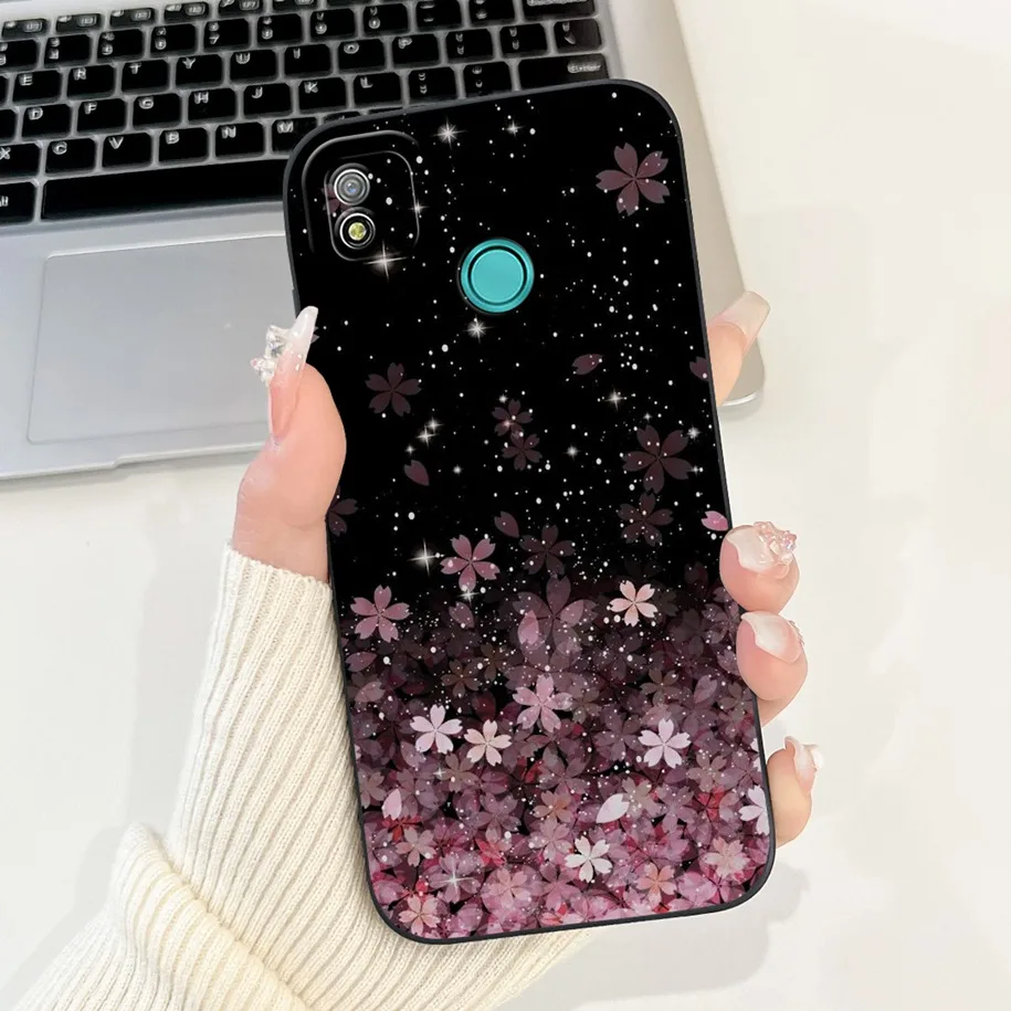 ل Tecno Pop 4 حافظة Pop4 Lte غطاء BC2c BC1s موضة زهرة الغروب لينة السائل سيليكون جراب هاتف ل Tecno Pop 4 Air Pro Capa #4