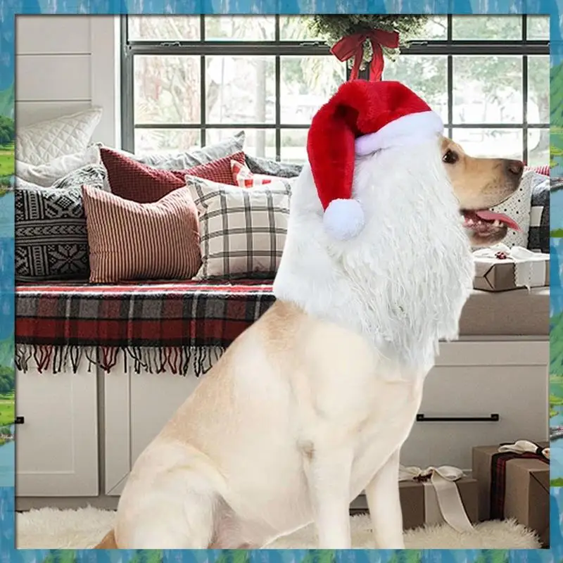 Cat Dog Christmas Santa Hat Pet Costume For Winter Days Night For Family Friends Youth Teens Girls Boys C Fast-
