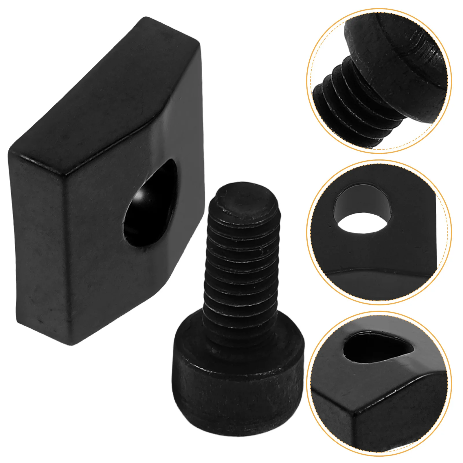 

1Set Guitar Press String Retainer String Tree Retainer Metal Locking Nut for Stable Tuning Suitable for Most Electric Guitars