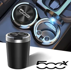 car cenicero ashtray texture car accessoires for fiat 500 500l 500x 500e abarth electric Stainless steel